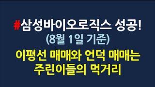 삼성바이오로직스 차트분석_관심종목 아니더라도 보셈_8월1일