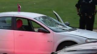 Driver arrested after jumping car over drawbridge on Detroit's west side