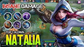 NATALIA TOP 1 GLOBAL GAMEPLAY 2021 | natalia best build and emblem - mobile legends