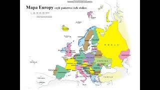 Mapa Europy czyli państwa i ich stolice. #720.