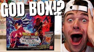 THIS DRAGON BALL SUPER REALM OF THE GODS BOOSTER BOX WAS INSANE!