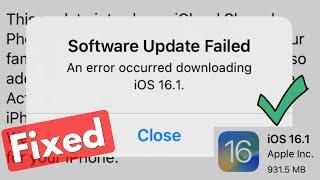 Fix software update failed an error occurred downloading ios 16.1