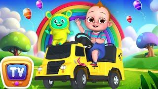 Wheels on the Bus - The Little Builders with Baby Taku - ChuChuTV Nursery Rhymes for Infants