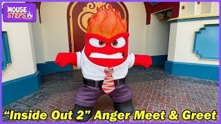 Anger From "Inside Out 2" Meet & Greet at Disneyland Resort - Disney California Adventure Pixar Pier