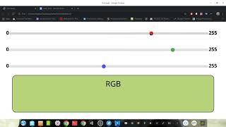 RGB sliders (html, css, javascript)