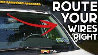 KC Wire Hider Overview | Route Your Roof Lights Right | Yota X