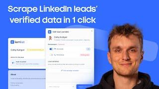 Scrape LinkedIn leads' verified data in 1 click