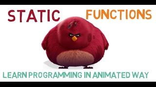 STATIC FUNCTIONS IN C++ - 25