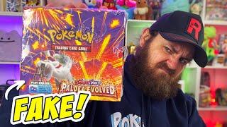 ARE THEY FOOLING YOU? Fake Paldea Evolved Booster Box Opening