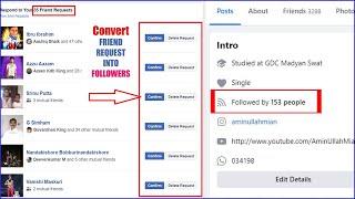 How to Convert Facebook Friends to Followers | How to Convert Friend Request into Followers 2023.