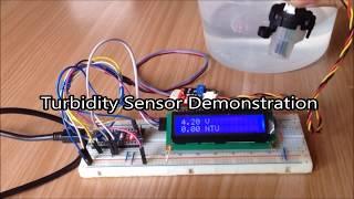 Arduino Turbidity Sensor Demonstration