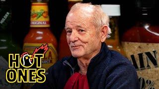 Bill Murray Doesn’t Flinch While Eating Spicy Wings | Hot Ones