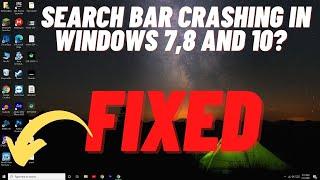How to Fix Search Bar Crashing or Closing in Windows 10 - New Method 2021