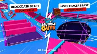 CODE MAP BLOCK DASH MRBEAST & LASER TRACER MR BEAST WORKSHOP PRACTICE MAP STUMBLE GUYS