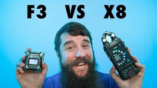 Zoom F3 vs Tascam X8 - Which is best for Wedding Filmmakers?