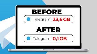 How To Clear Telegram Cache On PC / MacBook / Laptop in 2022 | Storage Deleting