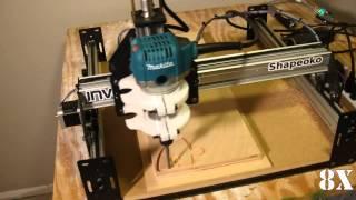 Shapeoko 2 - Makita Compact Router First Cuts