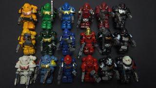 I bought 17 Fake Lego Warhammer 40k minifigures so you don't have to! - SPEED BUILD - ASMR