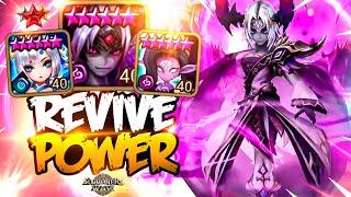 100% REVIVE COMBO with BEELZEBUB, TILASHA and SHIZUKA - Summoners War