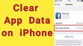 how to clear app data on iphone | how to clear cache on iphone #iphone #howto