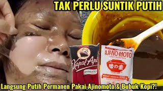 CARA BIKIN WAJAH PUTIH PERMANEN HANYA PAKAI MASKER MICIN AJINOMOTO DAN BUBUK KOPI | #wulanhusna