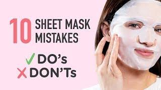 Are You Sheet Masking Correctly⁉️  Sheet Mask Do's & Don'ts ️