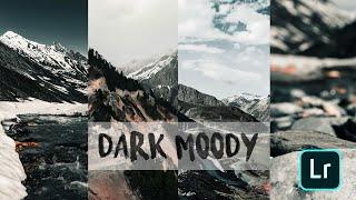 DARK MOODY Lightroom mobile Presets Editing Tutorial | Moody Black | 2020