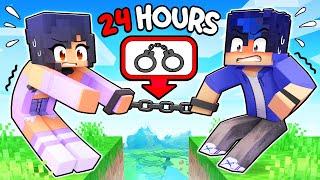 HANDCUFFED For 24 HOURS In Minecraft!