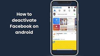 How to Deactivate Facebook on Android | Quick & Easy Tutorial (2024)