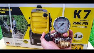 Karcher K7 Compact - Lets test real PSI and Flow and see if they are lying?