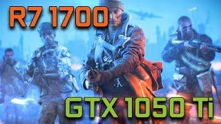 Battlefield V | GTX 1050 Ti OC + Ryzen 7 1700 OC | 1080p & 1440p High Settings | BENCHMARK