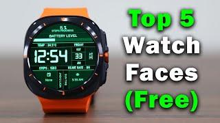 5 Must-Have Watch Faces for Galaxy Watch Ultra & Watch 7 (100% FREE)