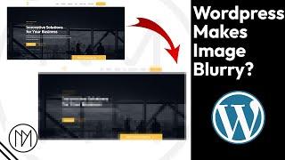 Big Images getting blurry? Wordpress Tutorial