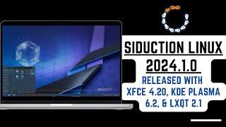 Siduction Linux 2024.1.0: New Features in KDE Plasma 6.2, Xfce 4.20 & LXQt 2.1!