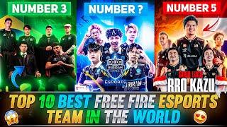 Top 10 Best Free Fire Esports Team In The World | Free Fire Best Esports Team 2024