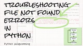 Troubleshooting FileNotFoundError: [Errno 2] No such file or directory: errors in Python