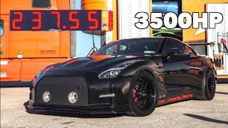 3500HP GTR Goes 237MPH *NEW World Record*  And Embarrasses UGR Twin Turbo Huracan!