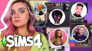 The Sims 4 but every room is a different youtuber