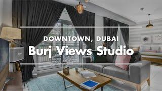 Apartment Tour in Dubai | Furnished Studio Apartment in Burj Views Tower