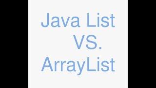 Java list vs arraylist
