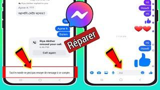 Comment réparer tout le monde ne peut pas envoyer de message à ce compte sur Facebook Messenger