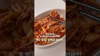 178만 조회수! 절이지 않고 만드는 초간단 겉절이 #kimchi #kfood #겉절이 #쉬운요리 #recipe #배추겉절이