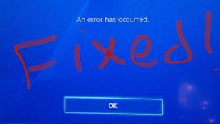 [FIXED] An error has occurred in PS4 PSN