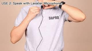 SGPRO D-333 Wireless Microphone 2 Use of Transmitter