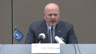 LIVE: International Criminal Court prosecutor Karim Khan holds a briefing