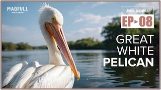 Great White Pelican → Graceful Giants ● #facts @MadfullMoments ◌ EP►08