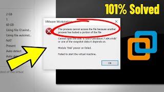 The process cannot access the file because another process has locked portion of file - Fix VMware 