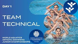 Team Technical | World Aquatics Artistic Swimming Junior Championships 2024