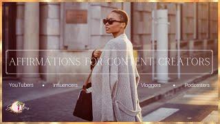 Success Affirmations For YouTubers, Content Creators, Vloggers & Influencers