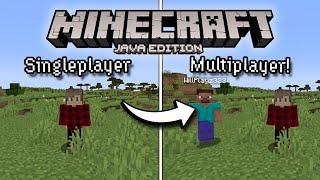 How to Turn Any Singleplayer World Into a MULTIPLAYER SERVER! | Minecraft tutorial